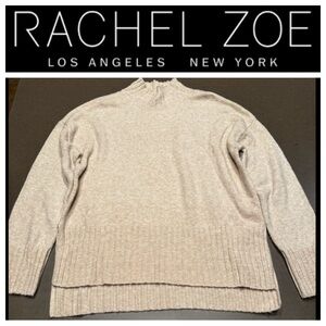 NWOT Rachel Zoe Women's Beige Knit Sweater Sz: L